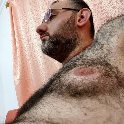 sybear:Sunday night mood #selfiebear #beardedselfie #beardlover #hairyman #bearman #scruff #woof #ha