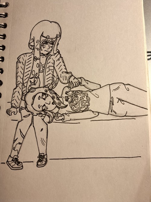 Second Ink-Goretober Prompt! Eight Is... Not Well.