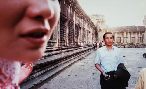 On the set of In the Mood for Love.