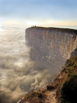 weallheartonedirection:  Edge of the Earth in Beachy Head, England. Photographer unknown. [768x1024]