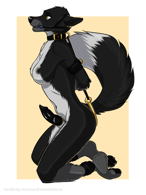 murine-boy:  On Her Knees by Thewhitefalcon Character belongs to Volpethrope.