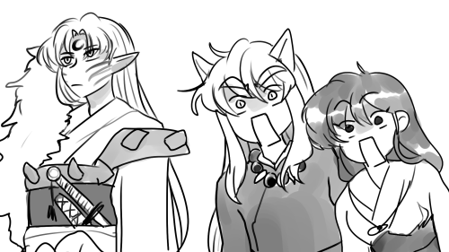 ivytooru: sesshomaru f*cks?? edit: i mistook the names and put towa instead of setsuna, i went 