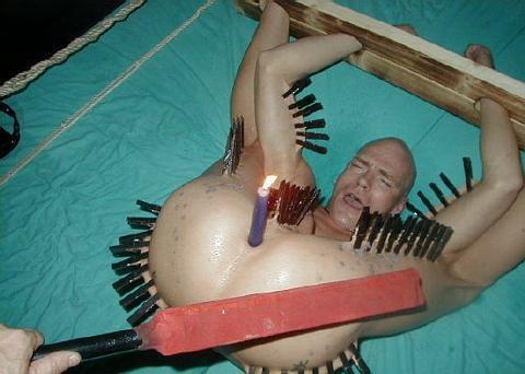 omg-gaydomination:  gay bondage sex   Wax play one of my favourite. Why so few gay