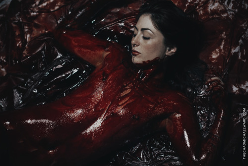 chadmichaelward:  Bloody girls are bloody. Photographer:  Chad Michael Ward  |  Models:  Charmaine Lewis, Sierra Santana, Cathy Zukimoto, Lauren Michelle Blood by Austyn Cuccia (Aoril 2014)