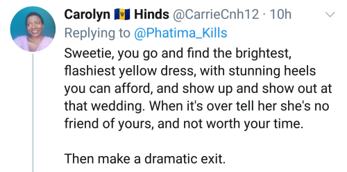 alwaysbewoke:alwaysbewoke:alwaysbewoke:to my beautiful dark skin queens if you have someone like this in your life they are NOT your friend. excommunicate them immediately and go on and shine like the day is bright. (source tweet)