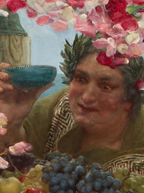 detailedart:Details (#1) of the Characters of The Roses of Heliogabalus (1888), by Sir Lawrence Alma