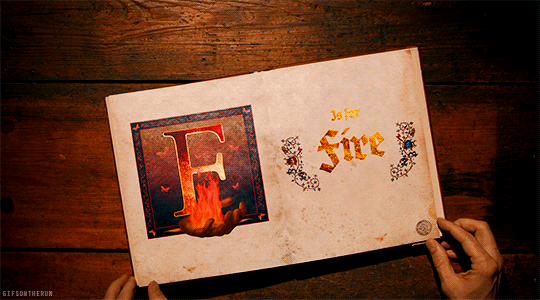 gifsontherun:Evil: Pop-up books 2.03 | F Is for Fire 
