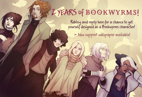 bookwyrmscomic: HAPPY BIRTHDAY, Bookwyrms!  Will you help me spread the word about the comic? :