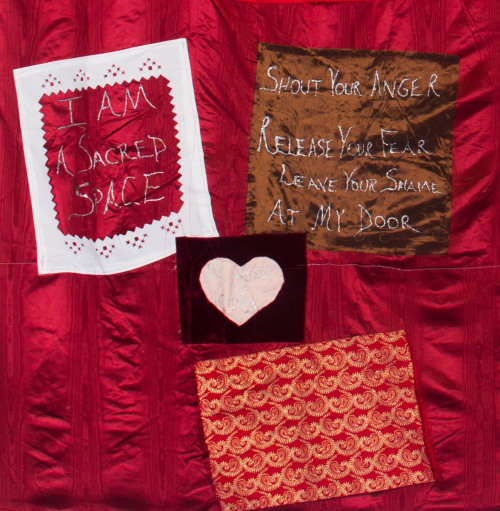 Shout Your AngerRelease Your FearLeave Your ShameAt My DoorView more of the Monument Quilt here: htt