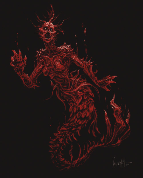 jamesbousema: A bloody deep sea dweller for #mermay Definitely inspired by the ghosts of Crimson Pea