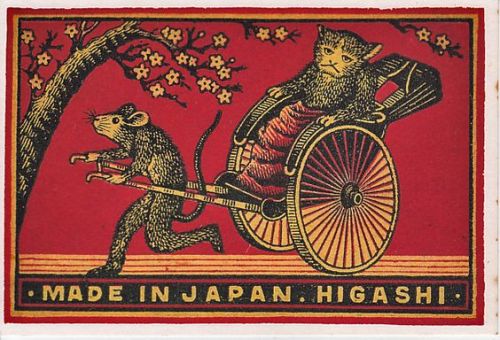 signorformica:Old Matchbox Labels Japan Cat  

Bibliothèque Infernale on FB 