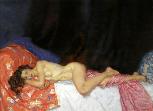 artbeautypaintings:  Althea - William Russell Flint