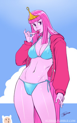 xizrax:  an old Princess bubblegum sketch i decided to finish. btw this month ill be raffling a two character color sketch on my Patreon. check it out http://www.patreon.com/izra 