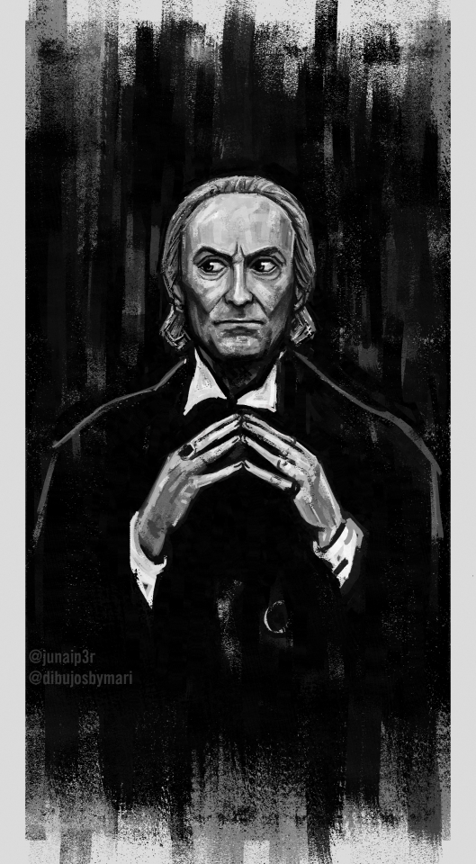 First Doctor Study With One Brush