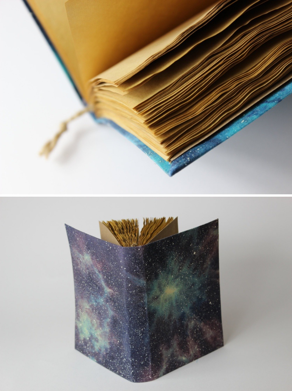 rollingpenguin: sosuperawesome:  Handmade Batik Fabric Cosmos Journals and Notebooks