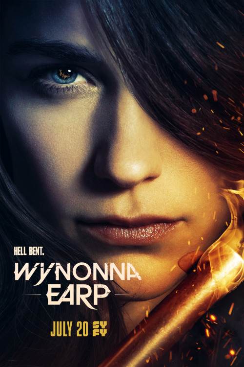 Posters for seasons 1-4 (2016-2021) of TV series, Wynonna Earp