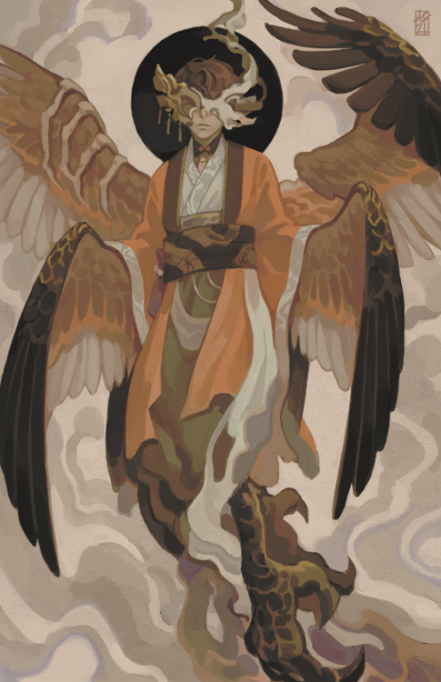 driftwoodwolf: My first piece for the lovely @regaliazine in which I defaulted to a bird boy b/c I&r