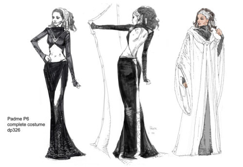 alwaysstarwars:Gorgeous Padme Amidala concept art for Attack of the Clones by Dermot PowerI don’t th