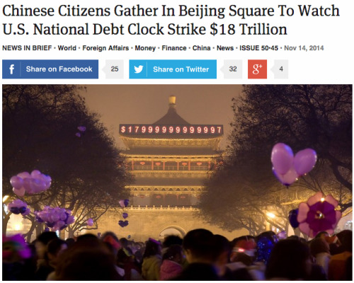 elionking:afrofilipino:janemba:theonion:Chinese Citizens Gather In Beijing Square To Watch U.S. Nati