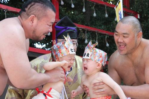 curves-charmers: 泣き相撲 - 居木神社, 大崎, 品川区, 東京Crying Baby Festival - Irugi Shrine, Ōsaki, Shinagawa, Toky