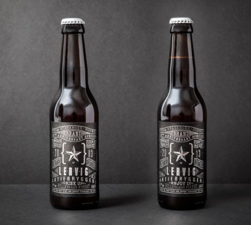 Lervig 10th Anniversary beer packaging by Daniel Brokstad.