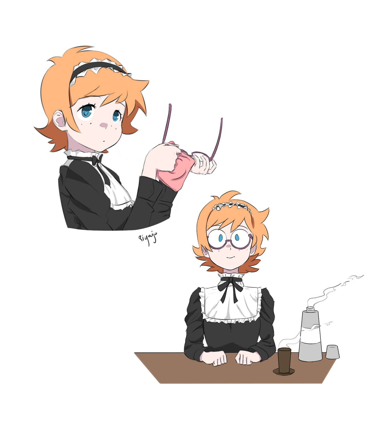 ninsegado91: riyoujo:  Little Maid Academia?I swear it started with just sketching