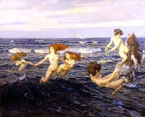 Le Ondine  -  Ettore TitoItalian 1859-1941