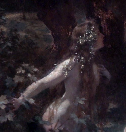 aqua-regia009:Wood nymphs in the moonlight (Detail) - Julius Schmid