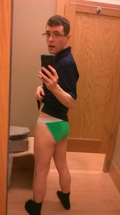 bikinithonglover:  Unplanned fun in the dressing room with an ergowear bikini. I am willing to sell any underwear I post on here. Prices start at about ฟ-25 each depending on shipping and how much I personally like the item. 