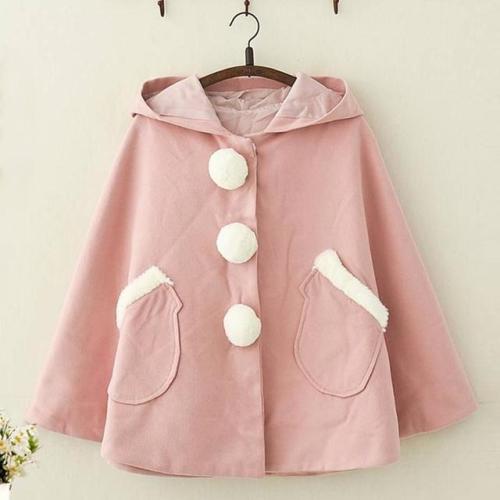 Kawaii Rabbit Ears Hooded Coat starts at $48.90 ✨✨Tag a friend who would love this.