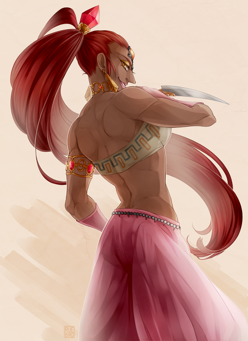 ruebird:  request #2! nabooru is my favorite sage so i definitely couldn’t let this pass me by. i had a lot of fun with this! i always pictured the gerudo women to be slim but still muscular u///v///u never not gonna be bitter that she didn’t make