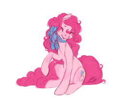drawsomething:I sketched smiling Pink Pony