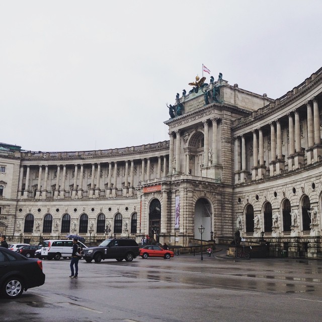 The Hofburg palace in Vienna. Fell in love with the architecture of the city. 💛