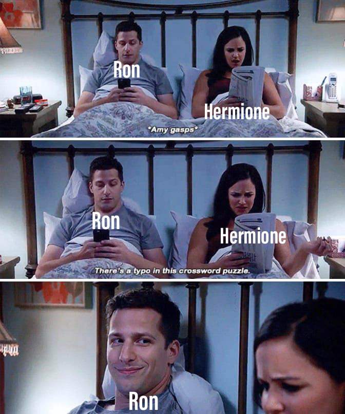 Hermione beeing hermione  Harry potter memes, Harry potter funny, Harry  potter hermione