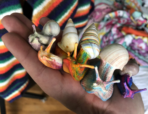 ink-the-artist: I’ve made some pride snails for my shop! Right now I’m waiting for 