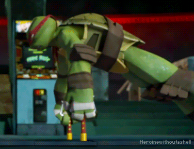 lexininja: the-world-of-tmnt: raphaelishella:heroinewithoutashell:Raph’s hot push-ups. ;) Did 