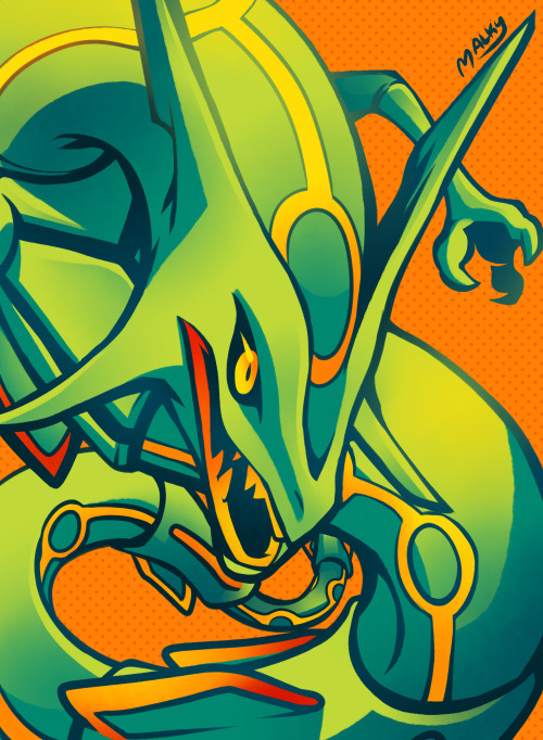 malkshake:Day 30 Bad-Ass Pokémon: Rayquaza.WE’RE ALMOST DONE.
