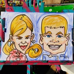 Caricature from Oktoberfest in Framingham.