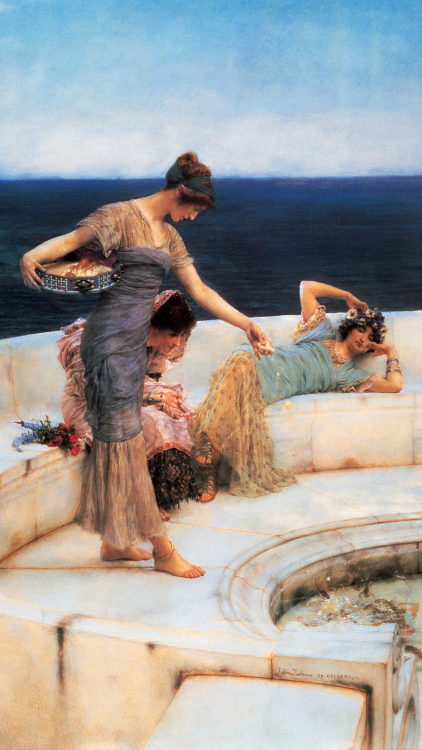 art-wallpapers: Lawrence Alma-Tadema (1836 - 1912)The Finding of MosesUnconscious RivalsA Favourite 