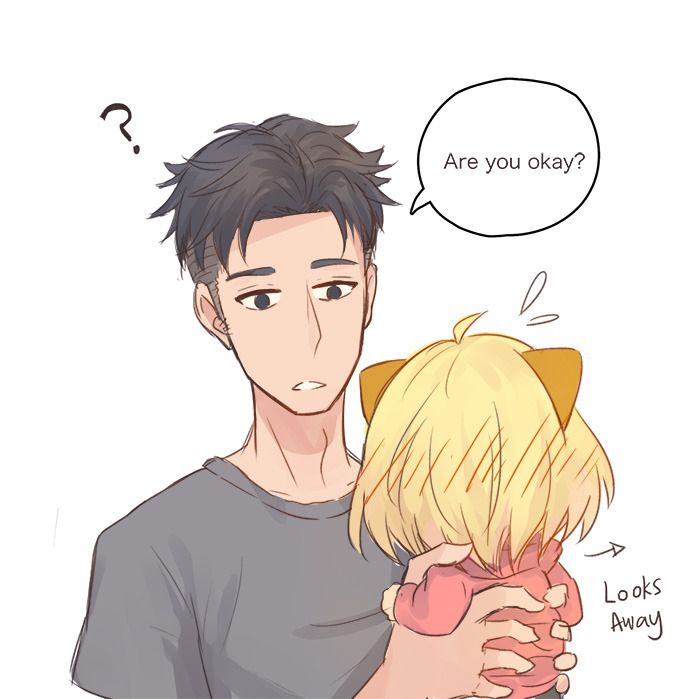 awen-ng: Drew something quick, where yurio cat wants to give a “little gift”