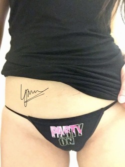 sxylynn:  12/7 - since it’s almost TGIF, how about we get ready to party on? ✌️🤘🤘 whose likes to party wearing this gstring?😏