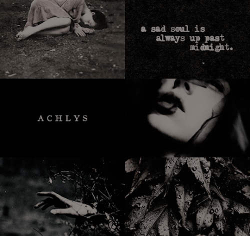 lordren: all legends are ladies - achlys the greek personification of sadness and misery, achlys was