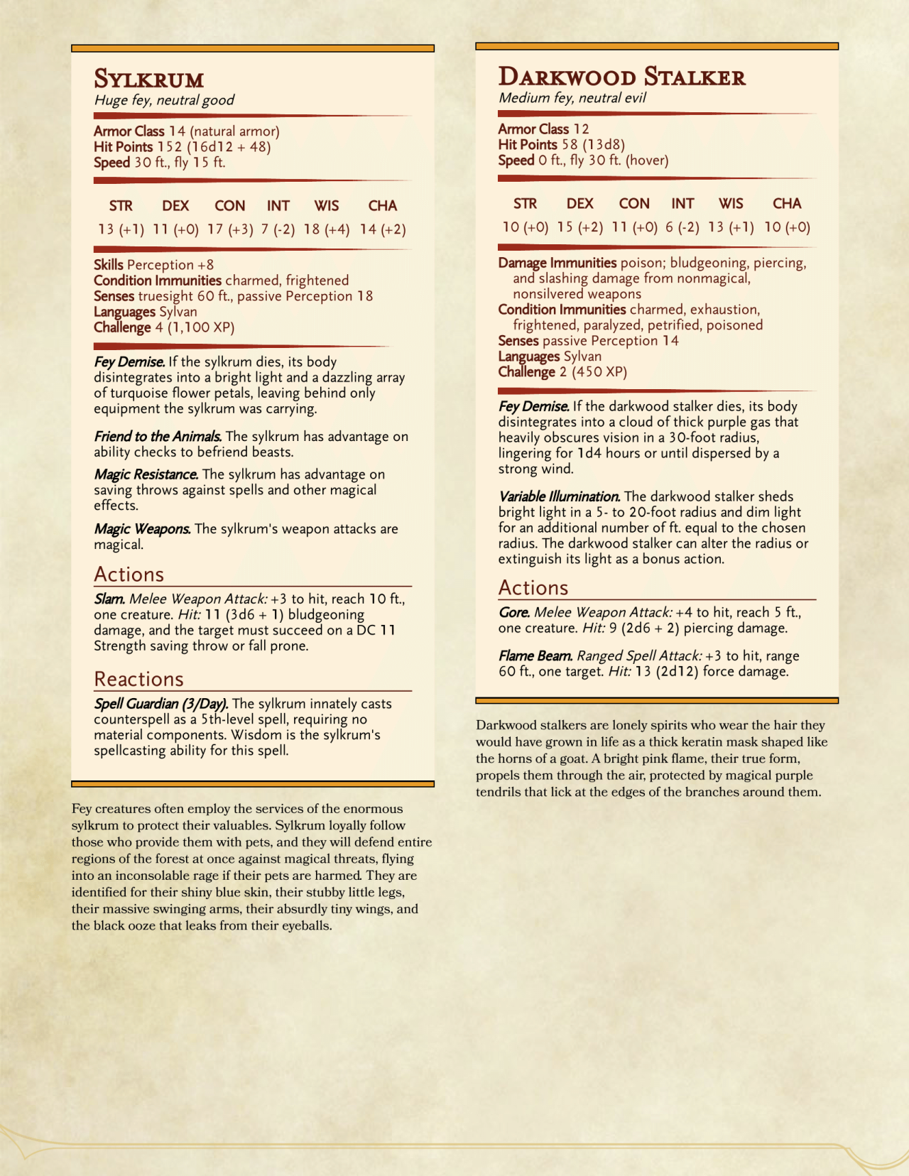Rpgs Like D D Dnd 5e Homebrew Misty Forest Monsters By