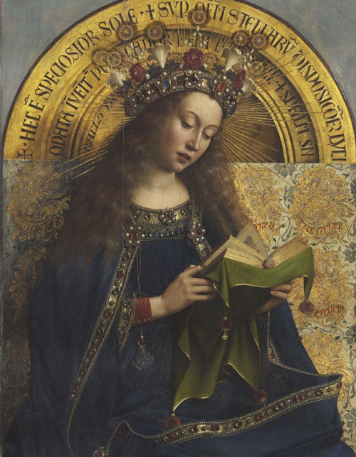 Design is fine. History is mine. — Jan Van Eyck, Virgin enthroned, The ...