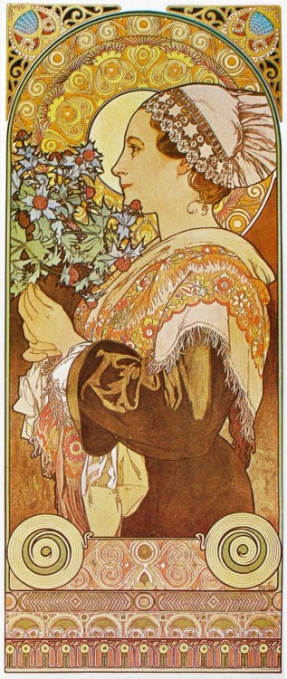 Alfons Mucha - Chardon des sables ou La Normande (1902)