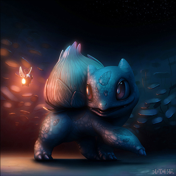 pixalry:  Bulbasaur Illustrations - Created by Rocky Hammer You can find more his