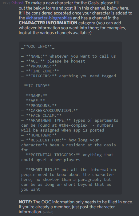 A Discord Server Template for your Tabletop Role Play Game