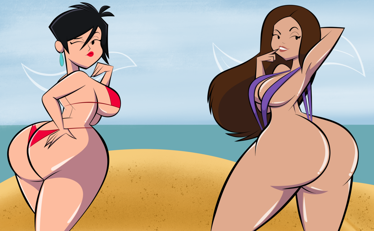 ck-blogs-stuff:  Sexy Beach: Neena and Rebecca! by CK-Draws-Stuff  PATREON So recently