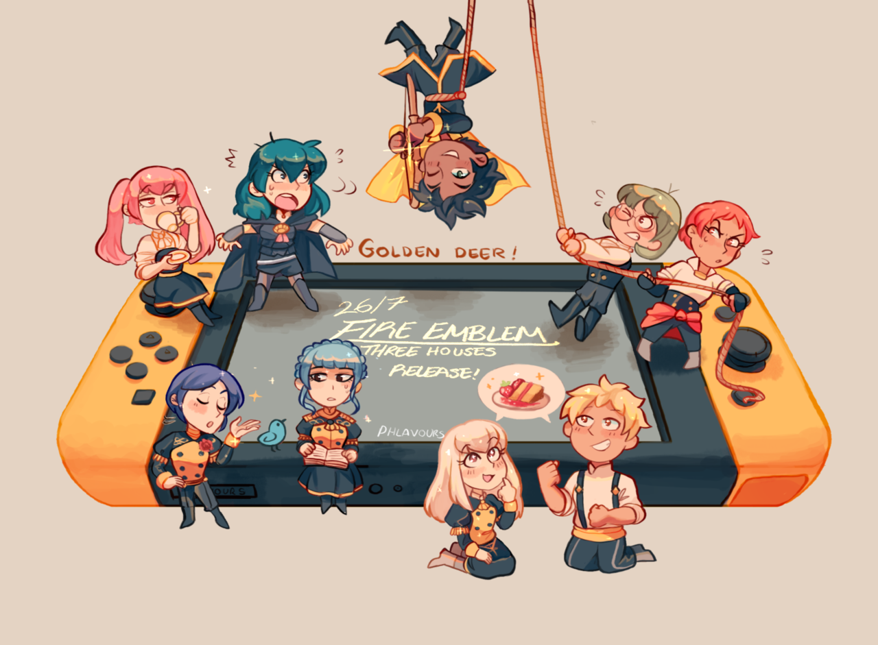 phlavours: Happy Fire Emblem 3 Houses release!  I’m going with Golden Deer, what