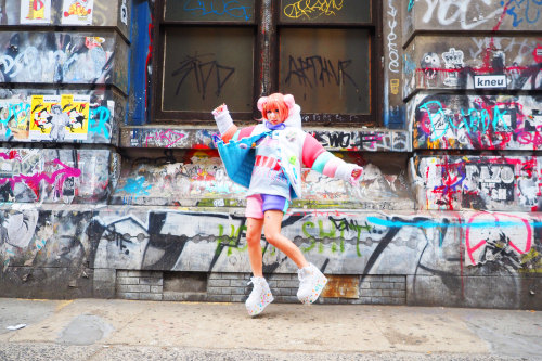 xxyokaisekaixx:  Hey Hey Space girls~  ꒰｡•ॢ◡-ॢ｡꒱ capsule collection made and design by purinchan model: purinchan , stitch Photo: Micheal  